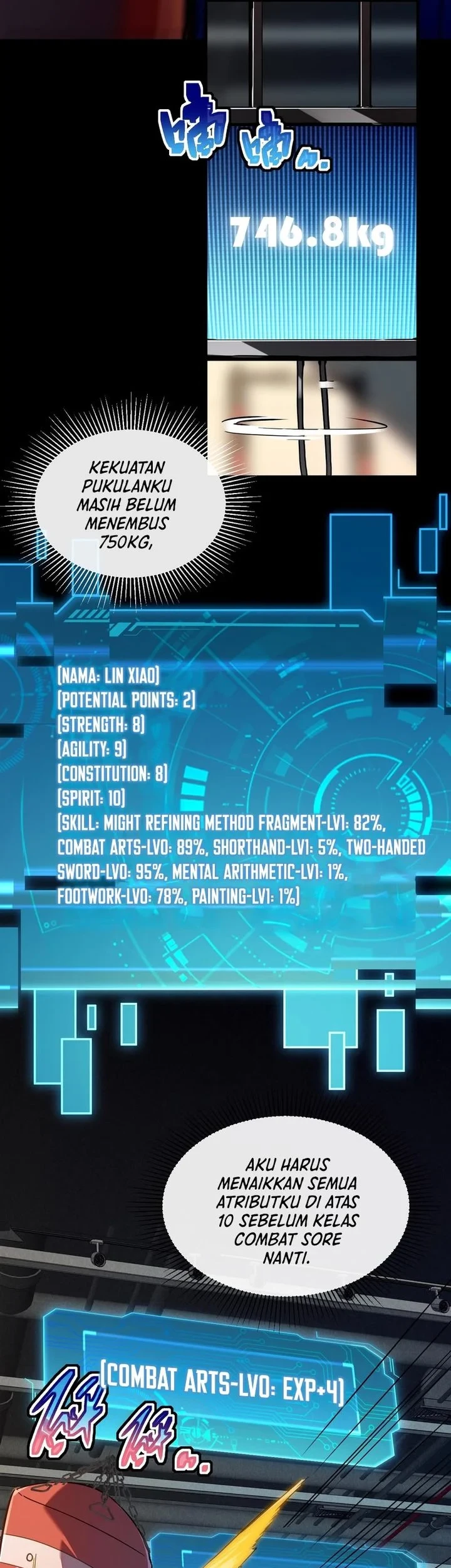 Cataclysm Hunter: I Have an EXP System Chapter 1 - halaman 62