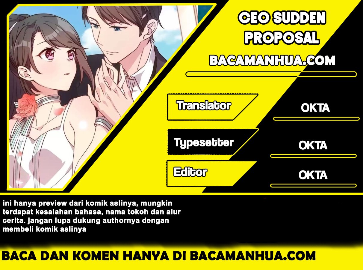 CEO’s Sudden Proposal Chapter 17 - halaman 1