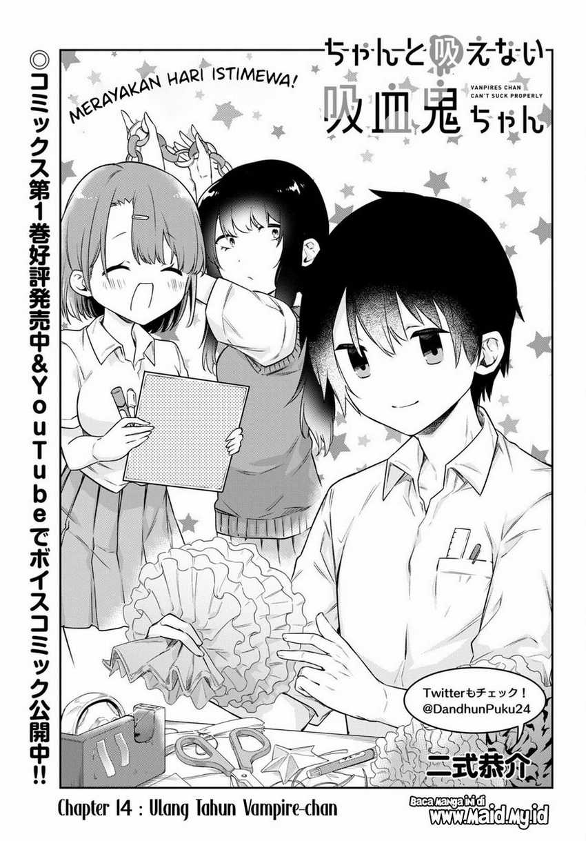 Chanto Suenai Kyuuketsuki-chan Chapter 14 - halaman 3