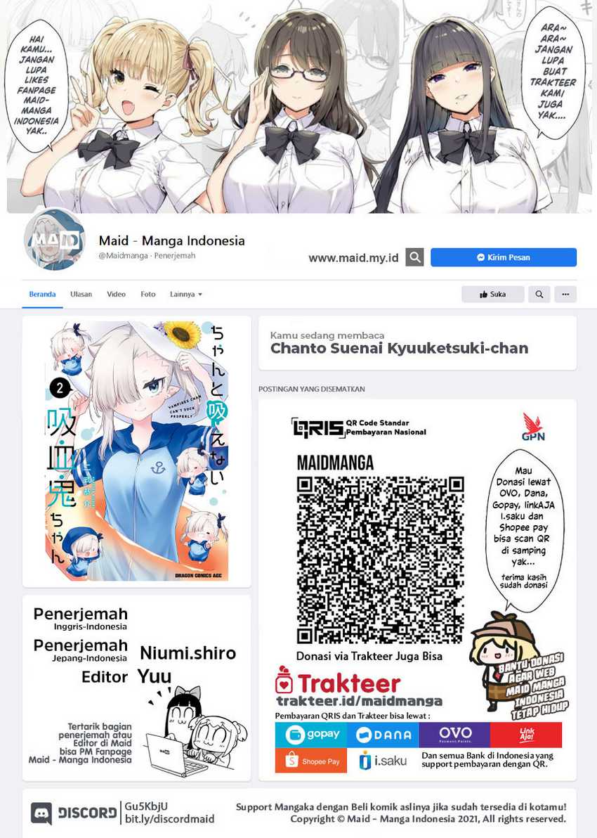 Chanto Suenai Kyuuketsuki-chan Chapter 15 - halaman 2