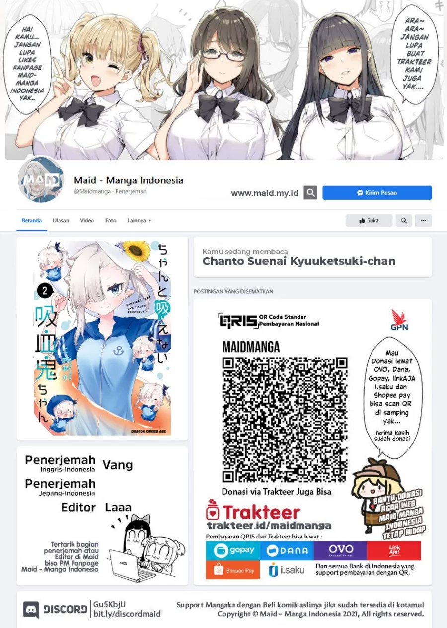 Chanto Suenai Kyuuketsuki-chan Chapter 20 - halaman 2