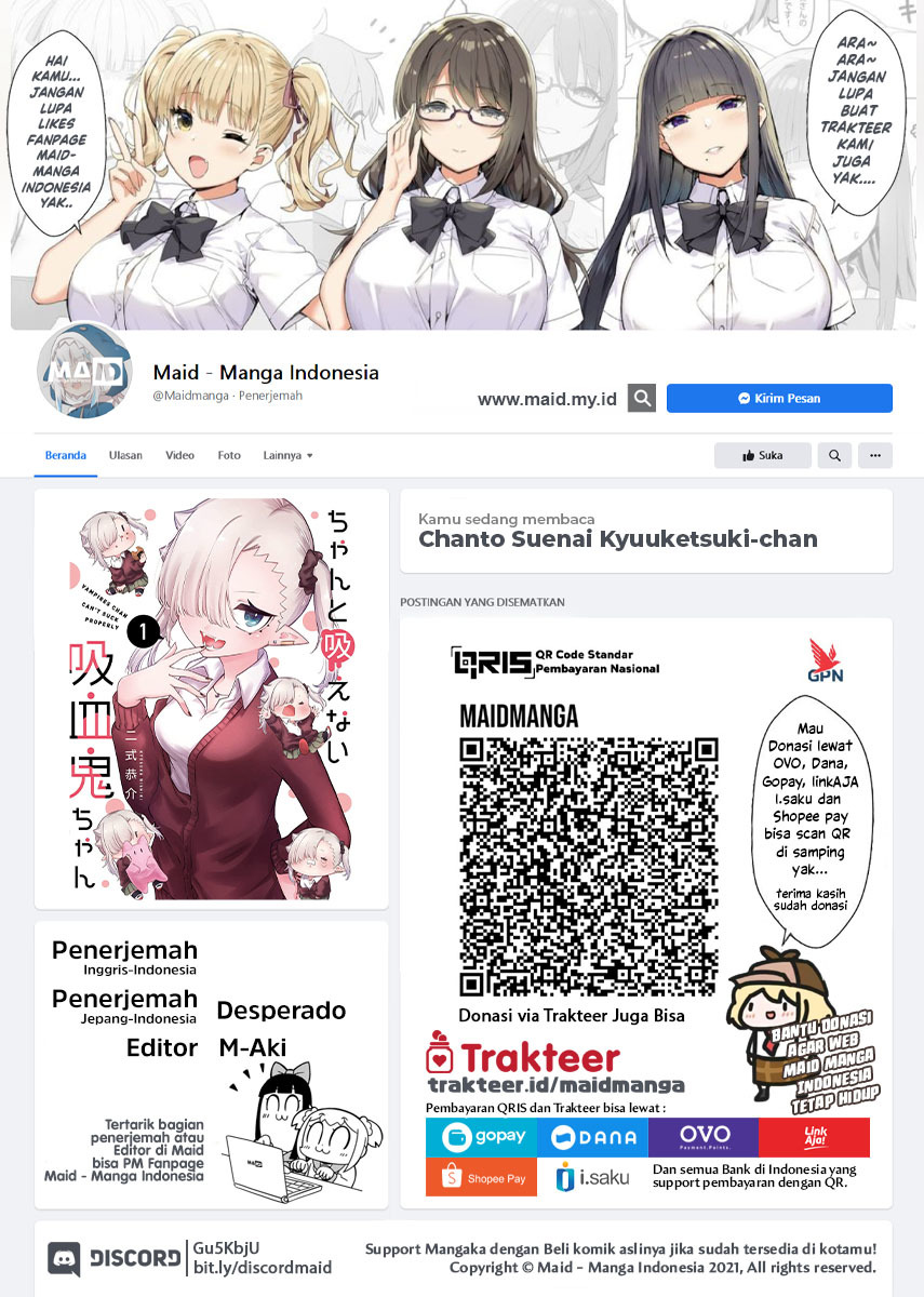 Chanto Suenai Kyuuketsuki-chan Chapter 9 - halaman 2