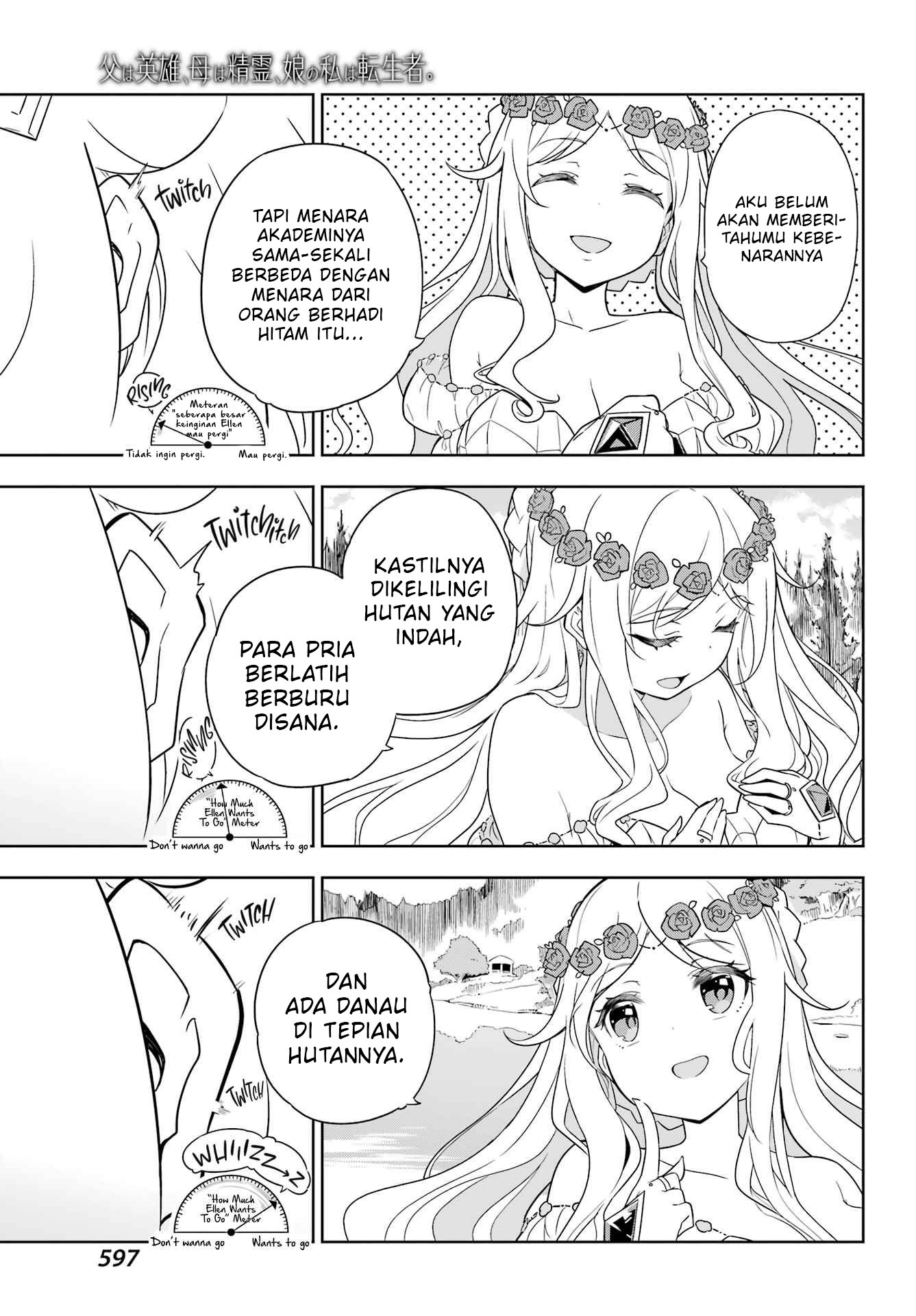 Chichi wa Eiyuu, Haha wa Seirei, Musume no Watashi wa Tenseisha. Chapter 40 - halaman 7