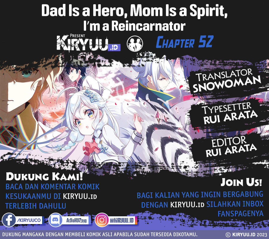 Chichi wa Eiyuu, Haha wa Seirei, Musume no Watashi wa Tenseisha. Chapter 52 - halaman 1