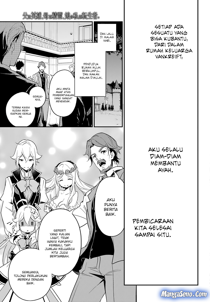 Chichi wa Eiyuu, Haha wa Seirei, Musume no Watashi wa Tenseisha. Chapter 8 - halaman 20