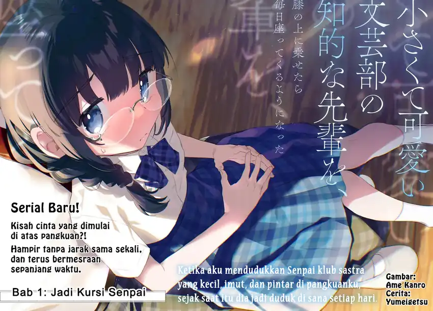 Chiisakute Kawaii Bungeibu no Chiteki na Senpai o, Hiza no Ue ni Nosetara Mainichi Suwattekuru you ni natta Chapter 1 - halaman 2