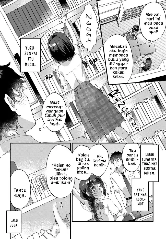 Chiisakute Kawaii Bungeibu no Chiteki na Senpai o, Hiza no Ue ni Nosetara Mainichi Suwattekuru you ni natta Chapter 1 - halaman 4