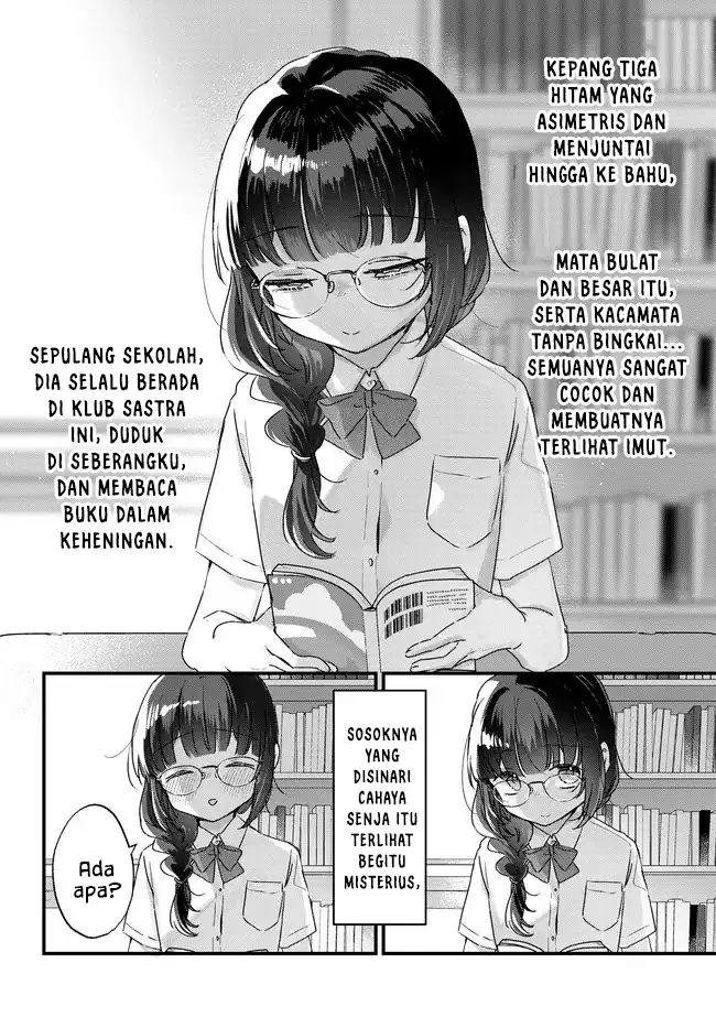 Chiisakute Kawaii Bungeibu no Chiteki na Senpai o, Hiza no Ue ni Nosetara Mainichi Suwattekuru you ni natta Chapter 1 - halaman 6