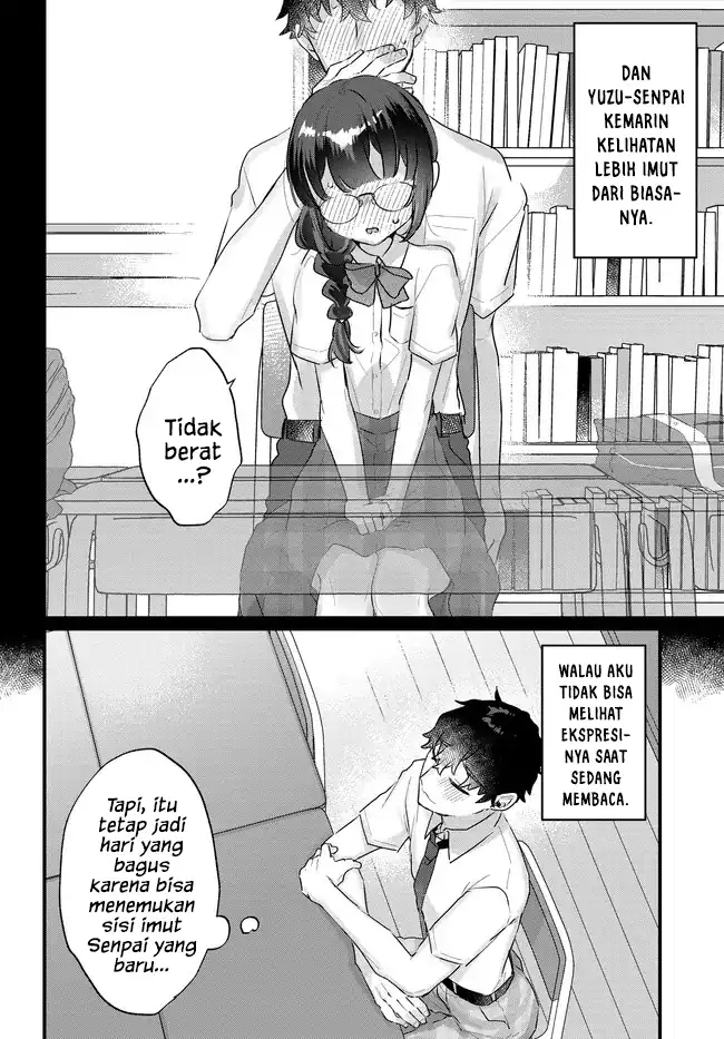 Chiisakute Kawaii Bungeibu no Chiteki na Senpai o, Hiza no Ue ni Nosetara Mainichi Suwattekuru you ni natta Chapter 2.1 - halaman 4