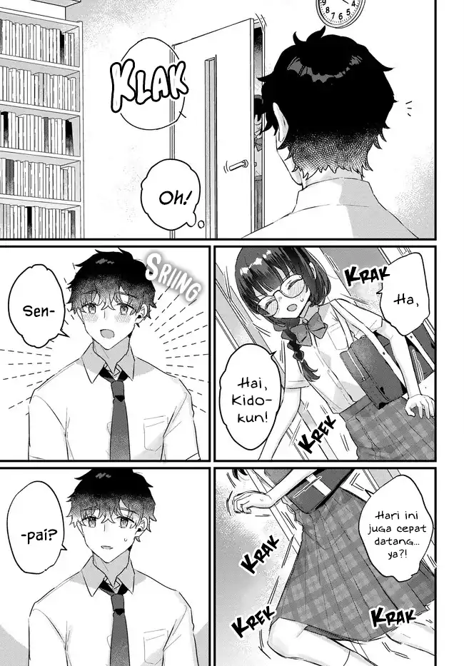 Chiisakute Kawaii Bungeibu no Chiteki na Senpai o, Hiza no Ue ni Nosetara Mainichi Suwattekuru you ni natta Chapter 2.1 - halaman 5