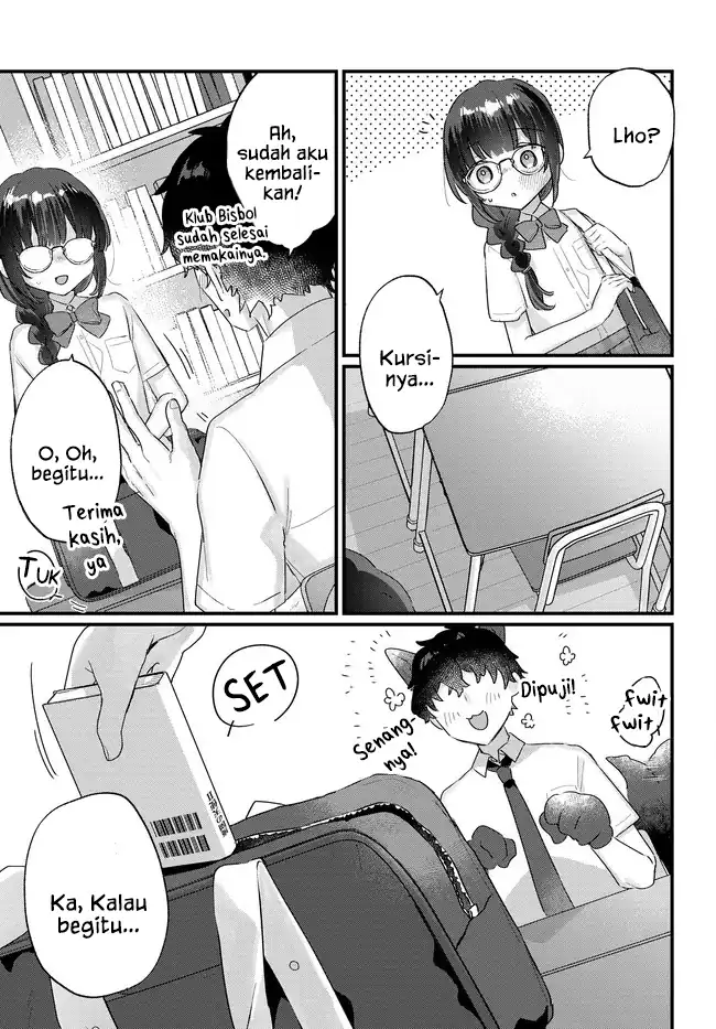 Chiisakute Kawaii Bungeibu no Chiteki na Senpai o, Hiza no Ue ni Nosetara Mainichi Suwattekuru you ni natta Chapter 2.1 - halaman 7