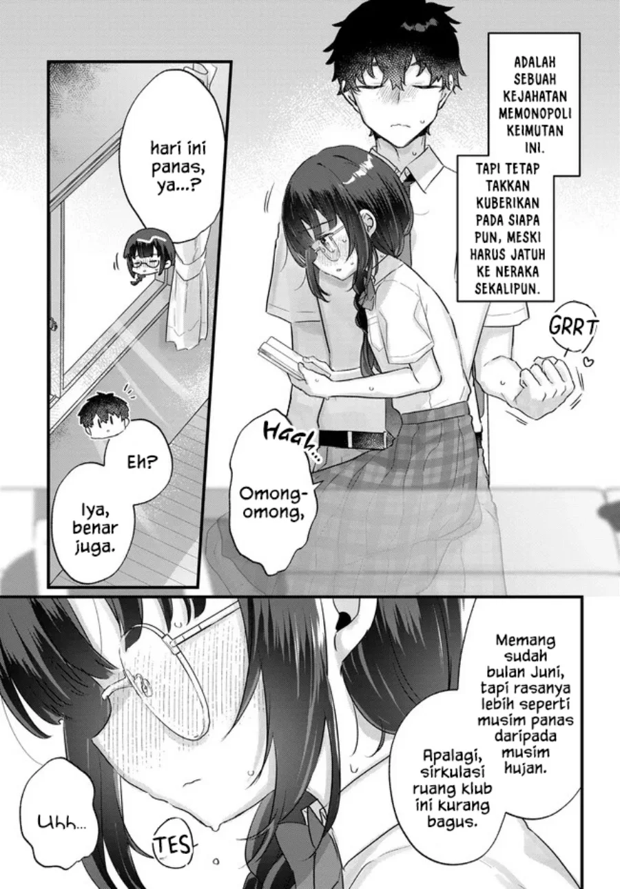 Chiisakute Kawaii Bungeibu no Chiteki na Senpai o, Hiza no Ue ni Nosetara Mainichi Suwattekuru you ni natta Chapter 2.2 - halaman 3