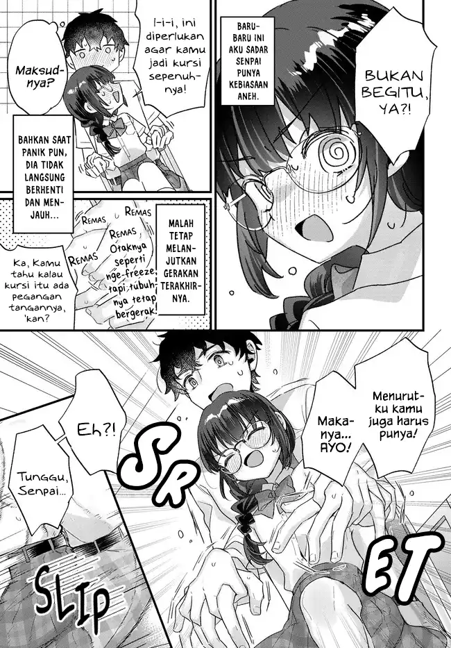 Chiisakute Kawaii Bungeibu no Chiteki na Senpai o, Hiza no Ue ni Nosetara Mainichi Suwattekuru you ni natta Chapter 3.1 - halaman 9