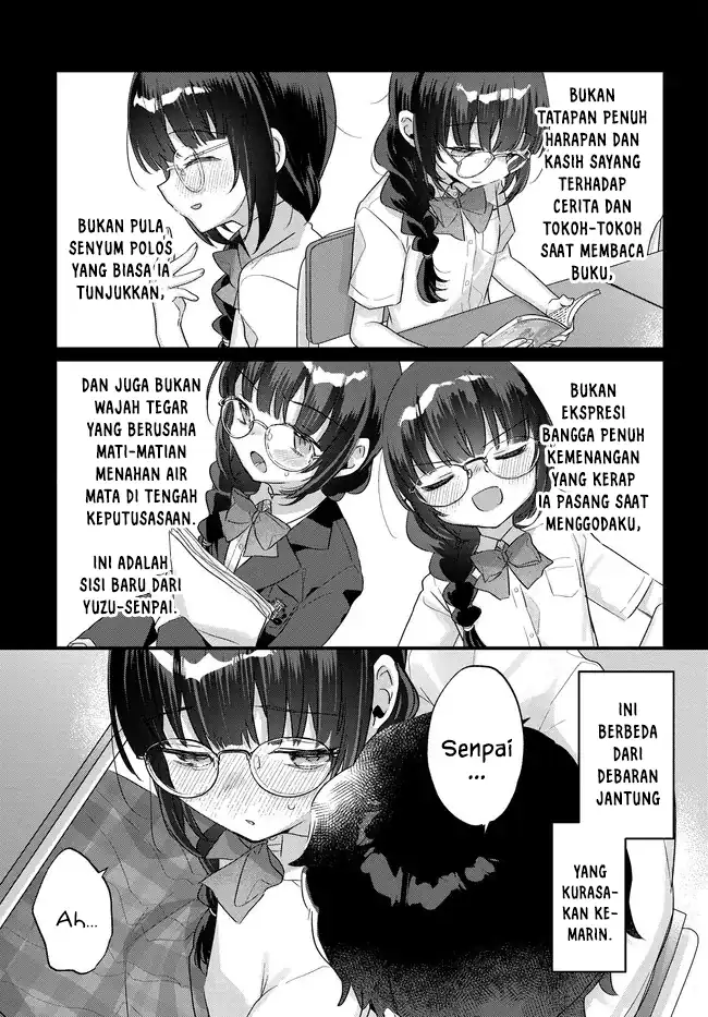 Chiisakute Kawaii Bungeibu no Chiteki na Senpai o, Hiza no Ue ni Nosetara Mainichi Suwattekuru you ni natta Chapter 3.2 - halaman 1