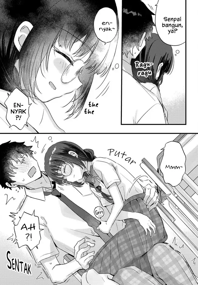 Chiisakute Kawaii Bungeibu no Chiteki na Senpai o, Hiza no Ue ni Nosetara Mainichi Suwattekuru you ni natta Chapter 4.1 - halaman 11