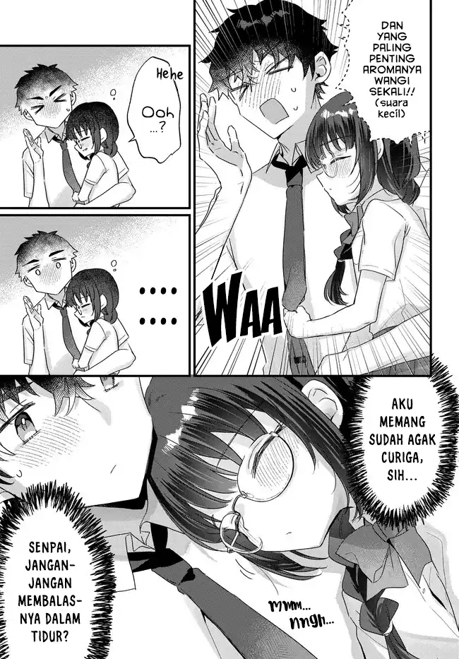 Chiisakute Kawaii Bungeibu no Chiteki na Senpai o, Hiza no Ue ni Nosetara Mainichi Suwattekuru you ni natta Chapter 4.1 - halaman 13