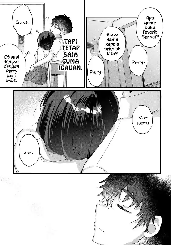 Chiisakute Kawaii Bungeibu no Chiteki na Senpai o, Hiza no Ue ni Nosetara Mainichi Suwattekuru you ni natta Chapter 4.1 - halaman 15