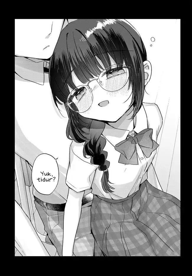 Chiisakute Kawaii Bungeibu no Chiteki na Senpai o, Hiza no Ue ni Nosetara Mainichi Suwattekuru you ni natta Chapter 4.1 - halaman 7