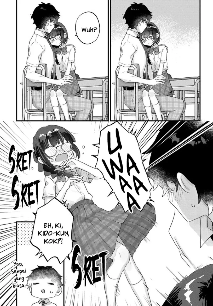 Chiisakute Kawaii Bungeibu no Chiteki na Senpai o, Hiza no Ue ni Nosetara Mainichi Suwattekuru you ni natta Chapter 4.2 - halaman 12