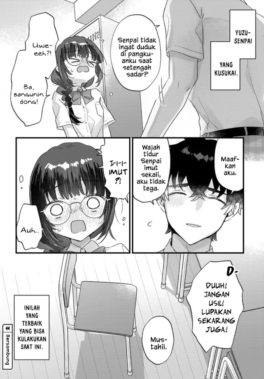Chiisakute Kawaii Bungeibu no Chiteki na Senpai o, Hiza no Ue ni Nosetara Mainichi Suwattekuru you ni natta Chapter 4.2 - halaman 13