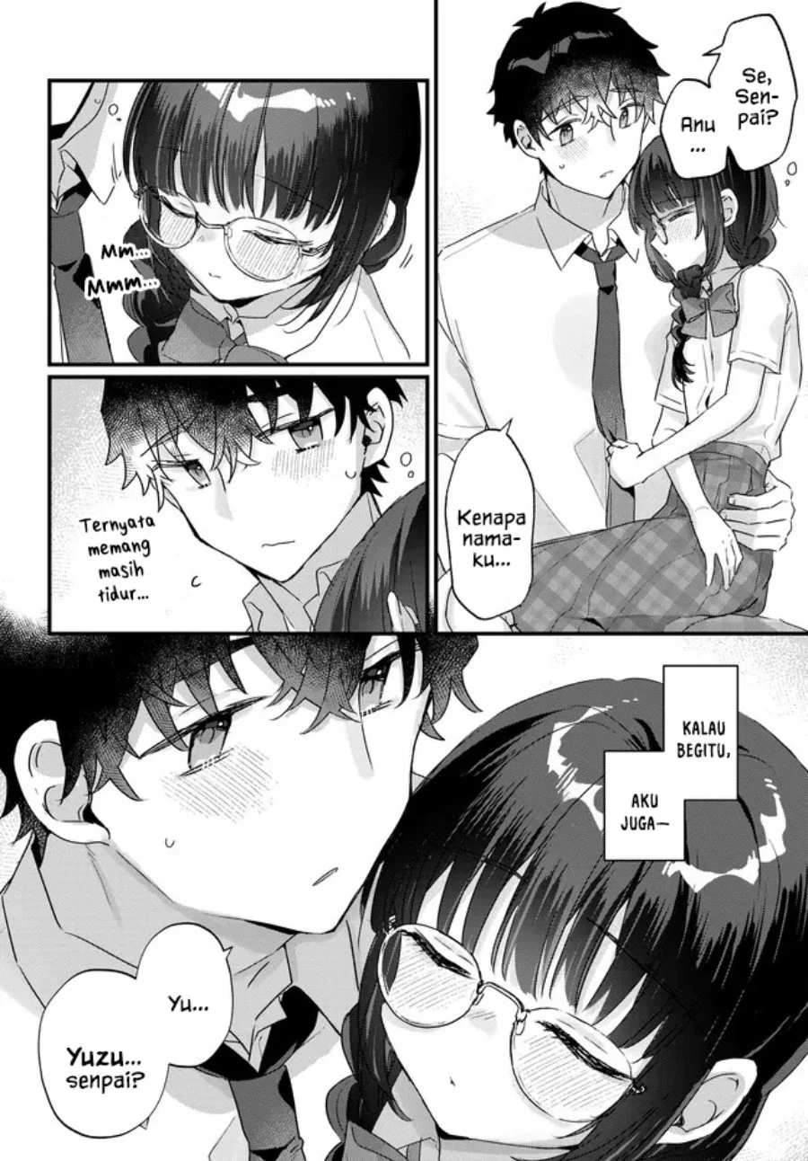 Chiisakute Kawaii Bungeibu no Chiteki na Senpai o, Hiza no Ue ni Nosetara Mainichi Suwattekuru you ni natta Chapter 4.2 - halaman 3