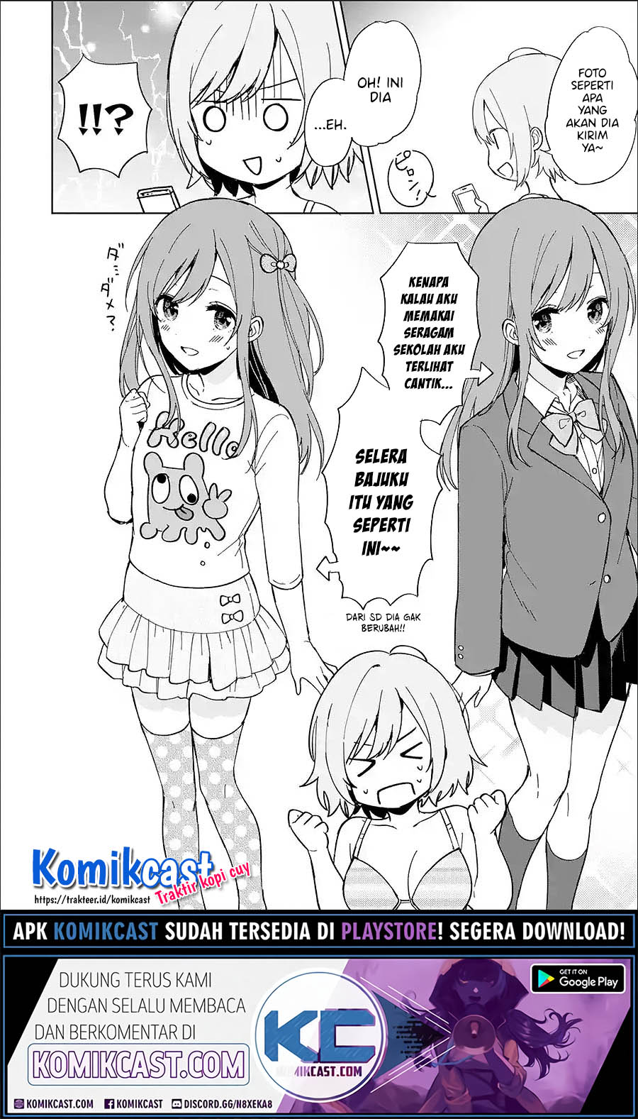 Chikan Saresou ni Natteiru S-kyuu Bishoujo wo Tasuketara Tonari no Seki no Osanajimi datta Chapter 21.5 - halaman 3