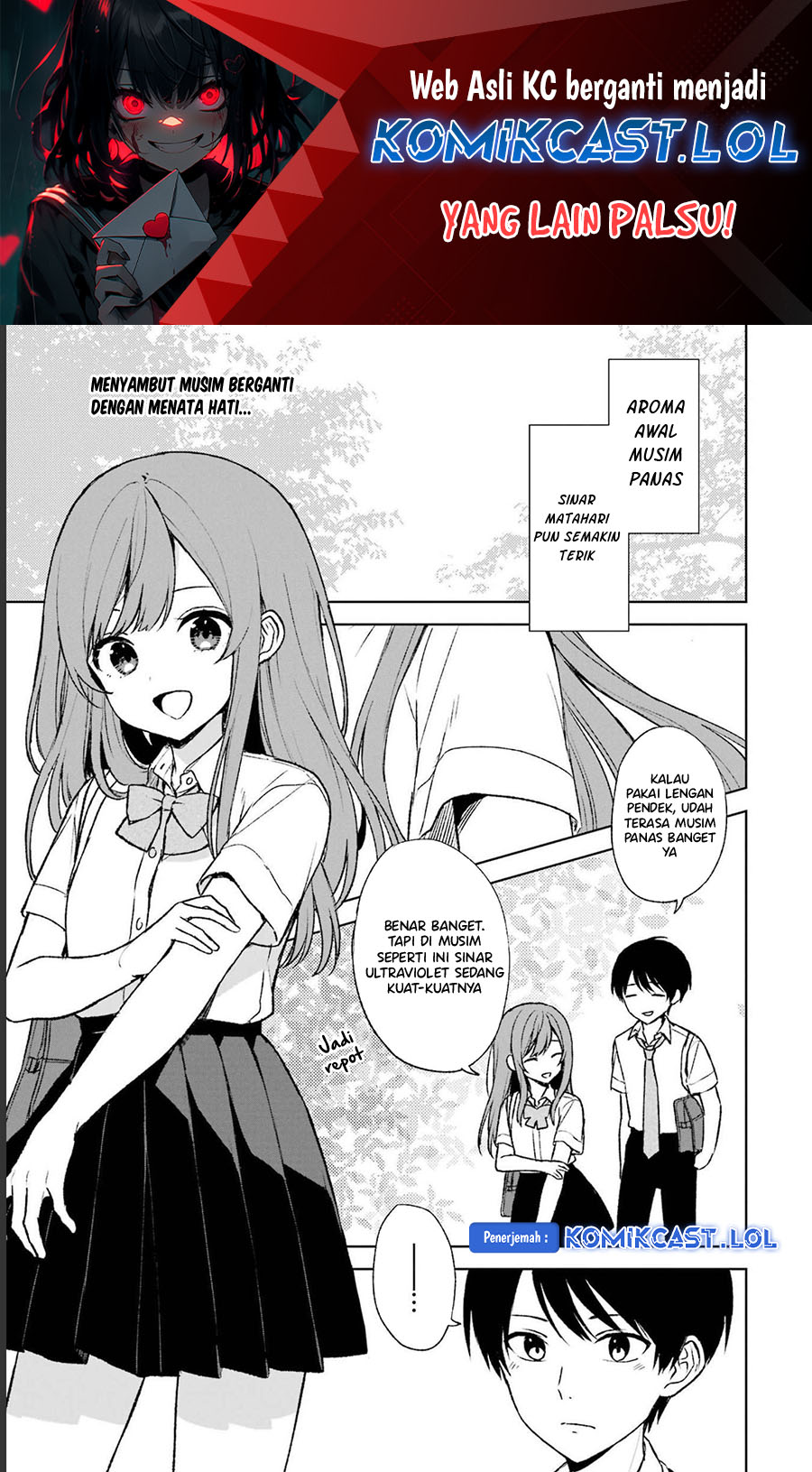 Chikan Saresou ni Natteiru S-kyuu Bishoujo wo Tasuketara Tonari no Seki no Osanajimi datta Chapter 55 - halaman 2