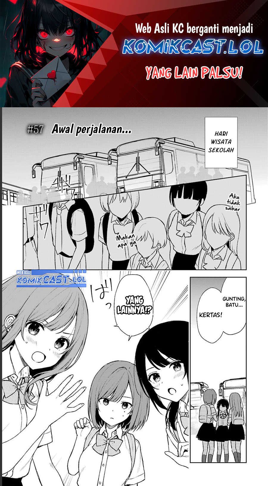Chikan Saresou ni Natteiru S-kyuu Bishoujo wo Tasuketara Tonari no Seki no Osanajimi datta Chapter 57 - halaman 2