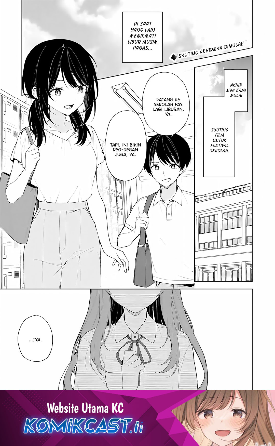 Chikan Saresou ni Natteiru S-kyuu Bishoujo wo Tasuketara Tonari no Seki no Osanajimi datta Chapter 77 - halaman 1