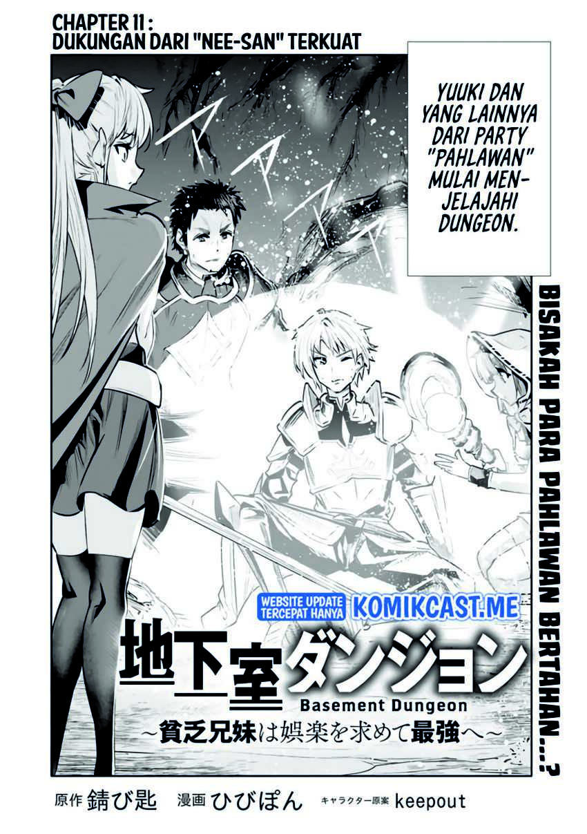 Chikashitsu Dungeon: Binbou Kyoudai wa Goraku o Motomete Saikyou e Chapter 11 - halaman 3