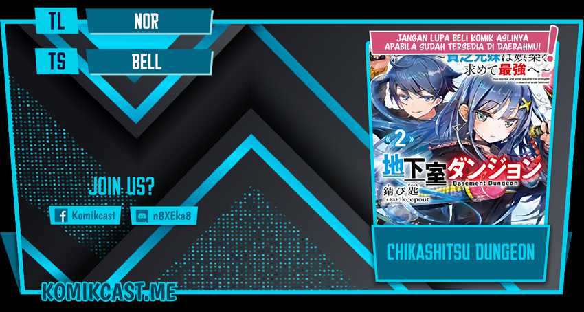 Chikashitsu Dungeon: Binbou Kyoudai wa Goraku o Motomete Saikyou e Chapter 12 - halaman 1