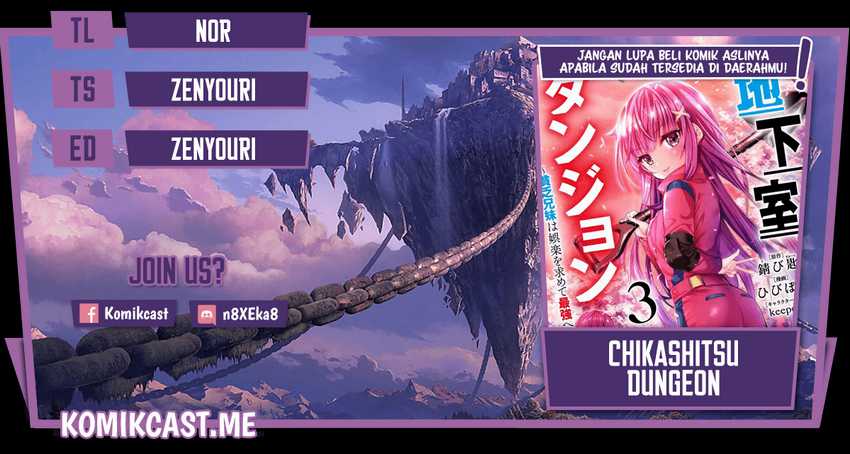 Chikashitsu Dungeon: Binbou Kyoudai wa Goraku o Motomete Saikyou e Chapter 13 - halaman 1