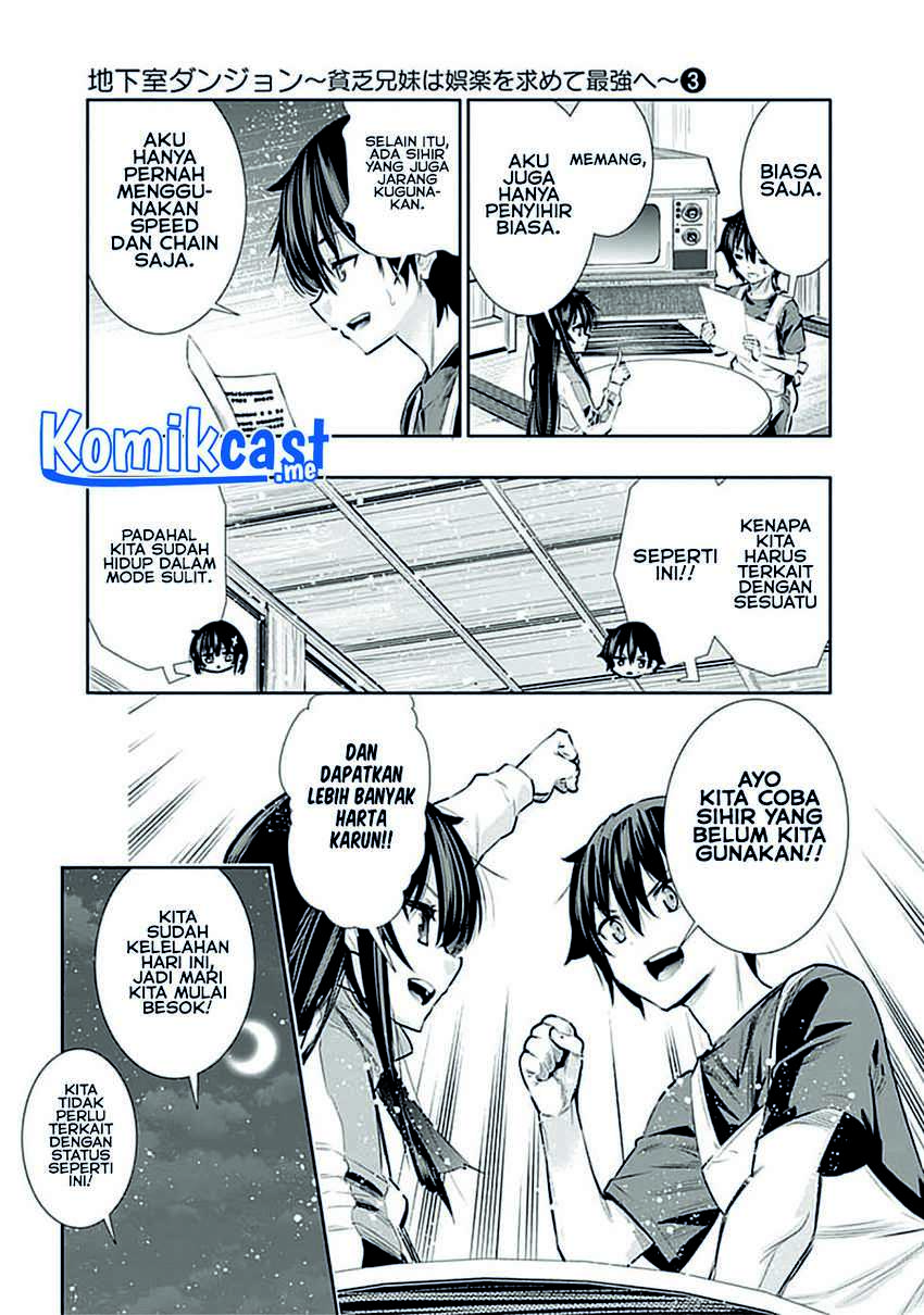 Chikashitsu Dungeon: Binbou Kyoudai wa Goraku o Motomete Saikyou e Chapter 16 - halaman 13