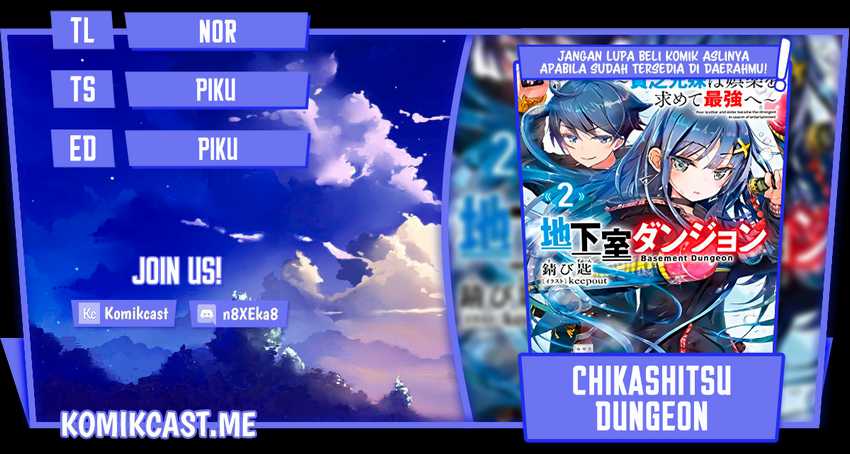 Chikashitsu Dungeon: Binbou Kyoudai wa Goraku o Motomete Saikyou e Chapter 22 - halaman 1
