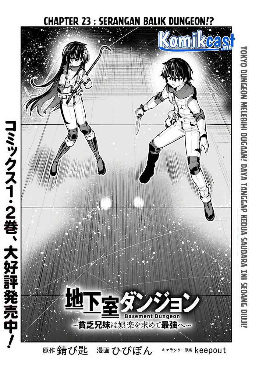 Chikashitsu Dungeon: Binbou Kyoudai wa Goraku o Motomete Saikyou e Chapter 23 - halaman 3