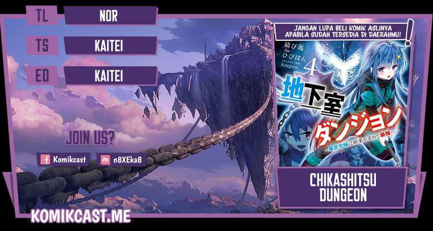 Chikashitsu Dungeon: Binbou Kyoudai wa Goraku o Motomete Saikyou e Chapter 24 - halaman 1