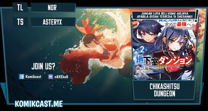 Chikashitsu Dungeon: Binbou Kyoudai wa Goraku o Motomete Saikyou e Chapter 33 - halaman 1