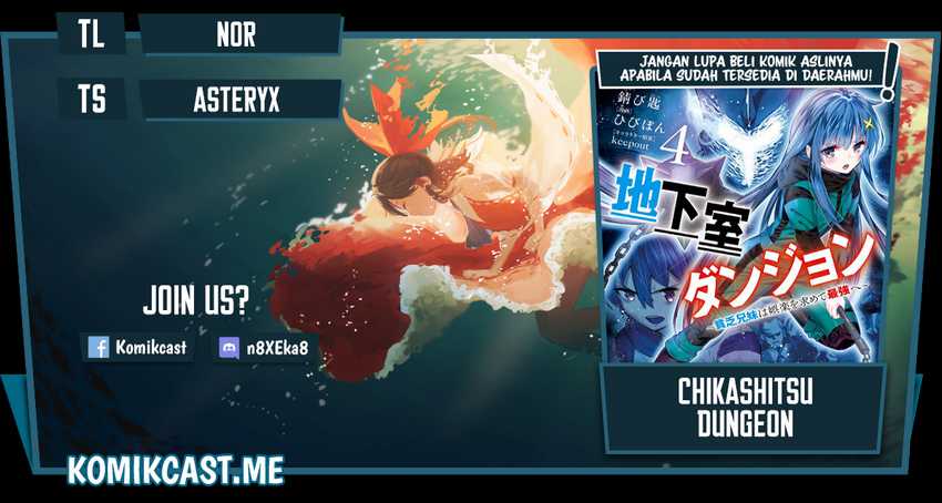 Chikashitsu Dungeon: Binbou Kyoudai wa Goraku o Motomete Saikyou e Chapter 37 - halaman 1