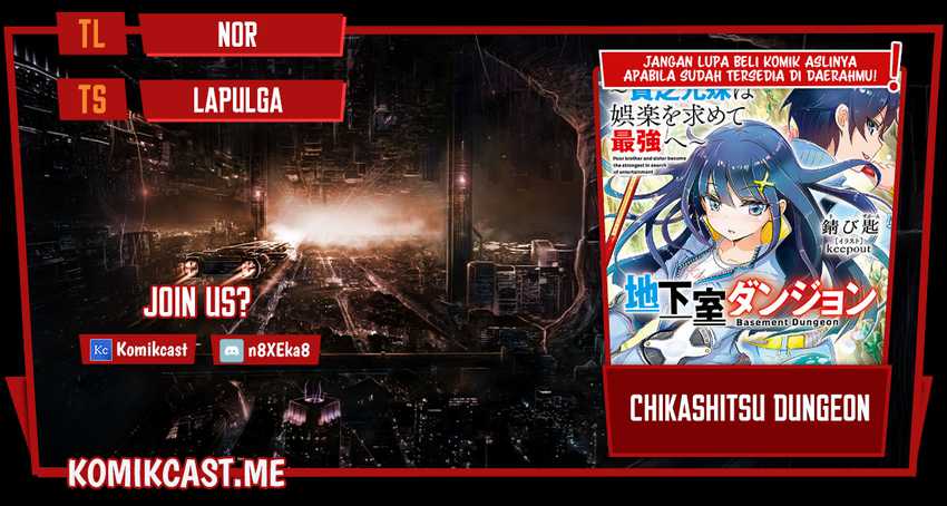 Chikashitsu Dungeon: Binbou Kyoudai wa Goraku o Motomete Saikyou e Chapter 40 - halaman 1