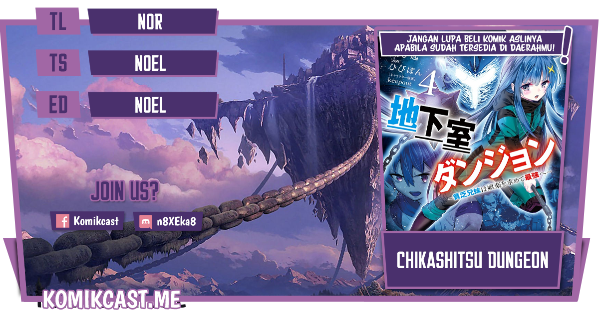 Chikashitsu Dungeon: Binbou Kyoudai wa Goraku o Motomete Saikyou e Chapter 41 - halaman 1