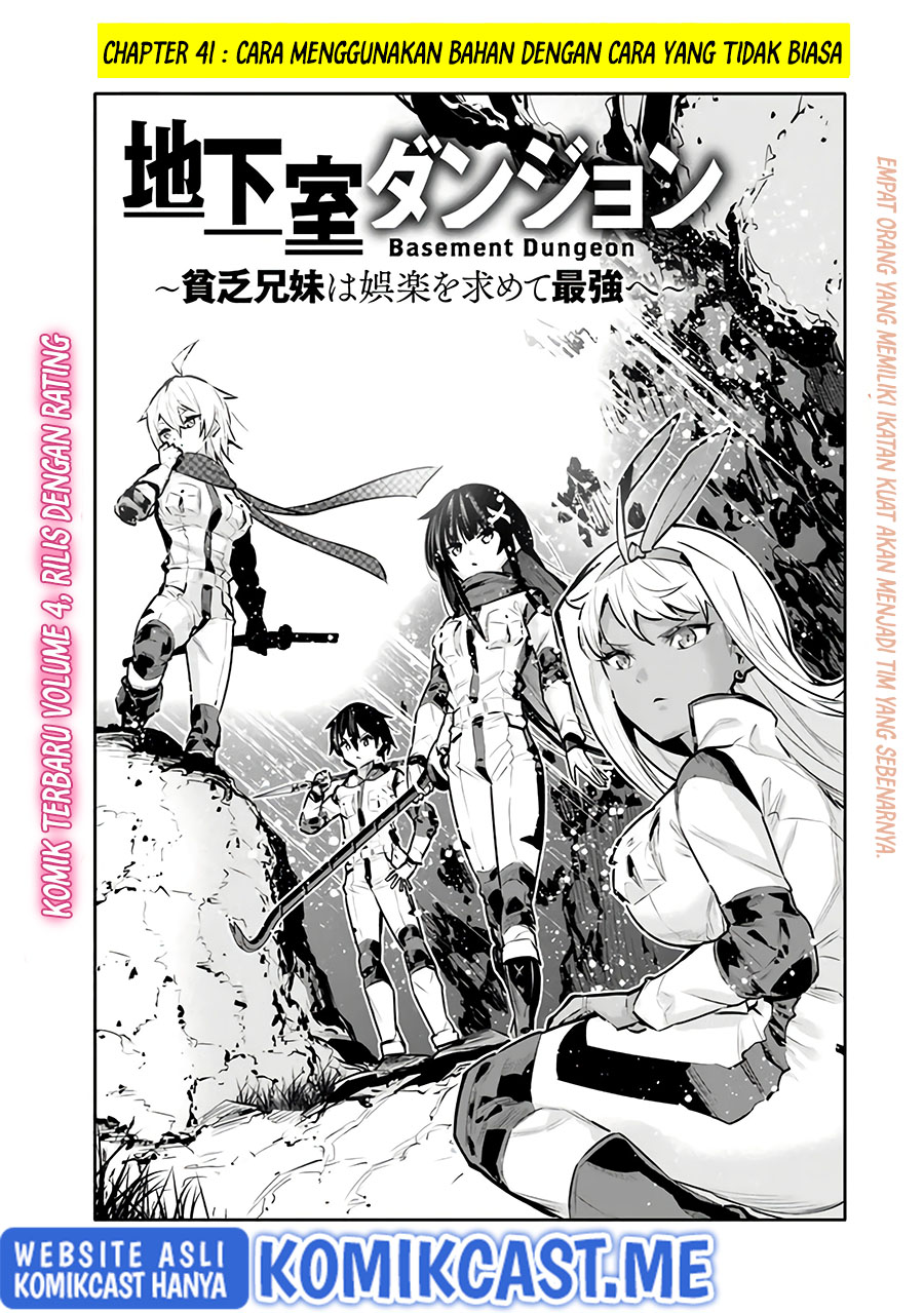 Chikashitsu Dungeon: Binbou Kyoudai wa Goraku o Motomete Saikyou e Chapter 41 - halaman 4
