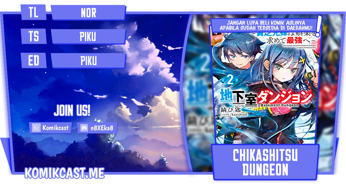 Chikashitsu Dungeon: Binbou Kyoudai wa Goraku o Motomete Saikyou e Chapter 46.5 - halaman 1