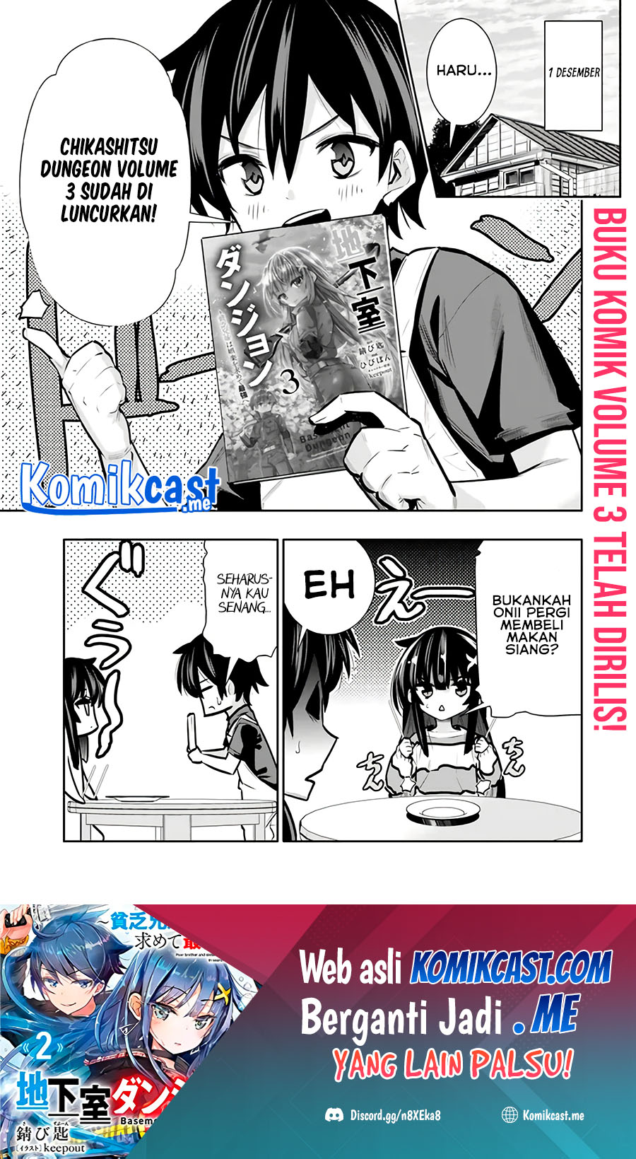 Chikashitsu Dungeon: Binbou Kyoudai wa Goraku o Motomete Saikyou e Chapter 46.5 - halaman 7