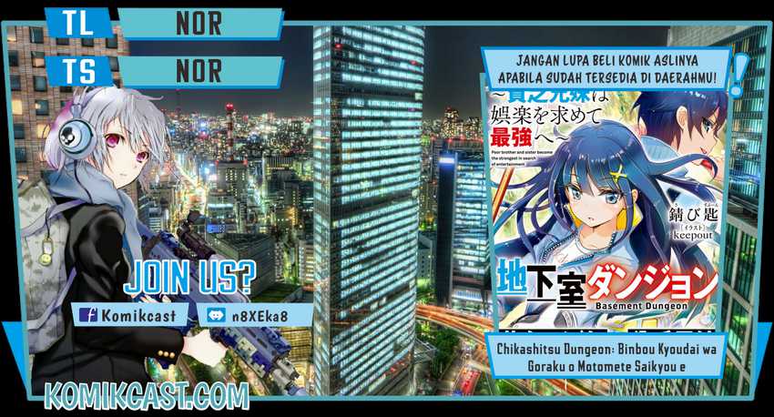Chikashitsu Dungeon: Binbou Kyoudai wa Goraku o Motomete Saikyou e Chapter 6 - halaman 1