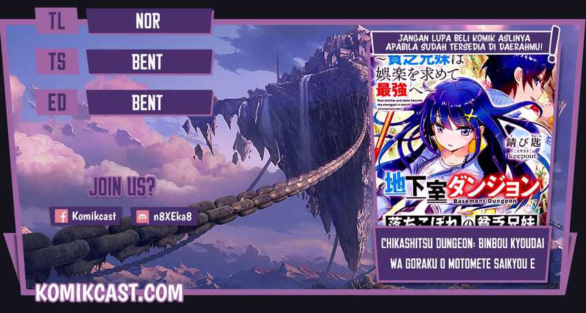 Chikashitsu Dungeon: Binbou Kyoudai wa Goraku o Motomete Saikyou e Chapter 8 - halaman 1