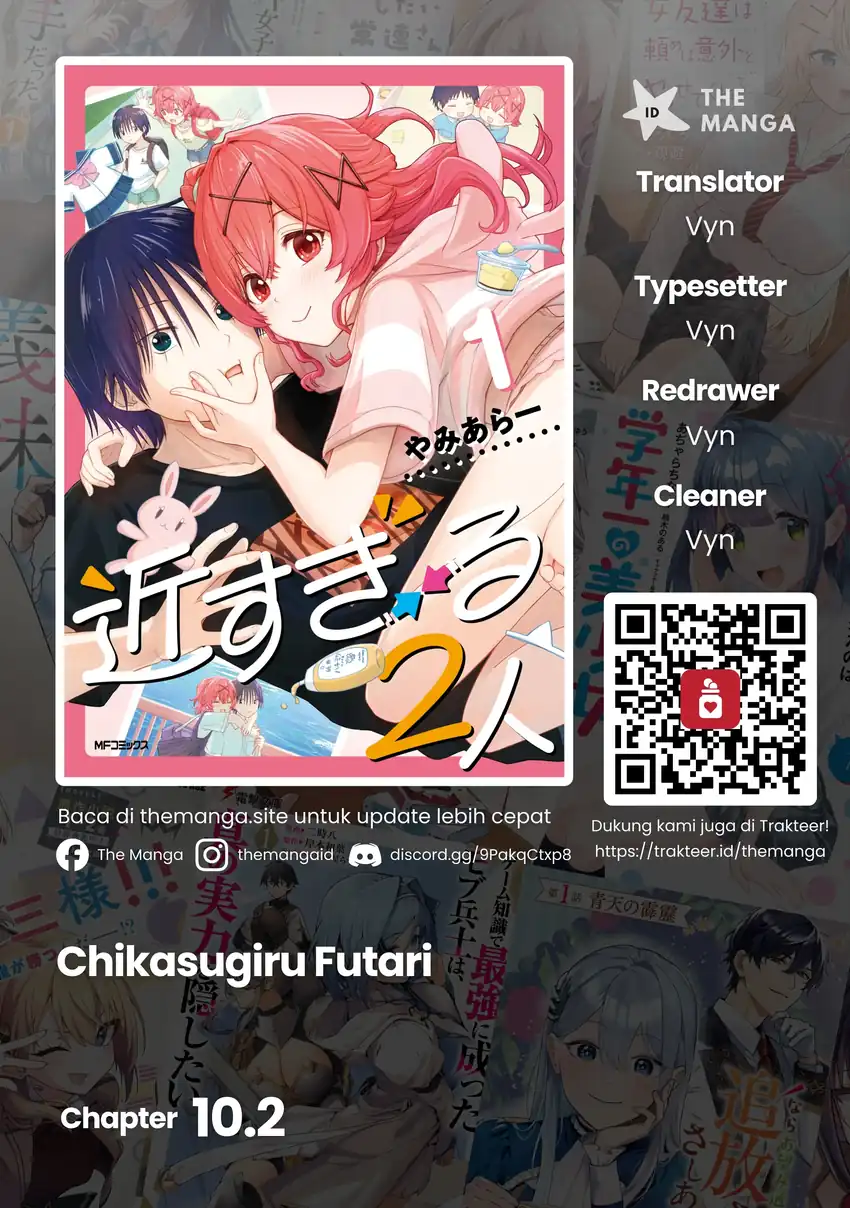 Chikasugiru Futari Chapter 10.2 - halaman 1