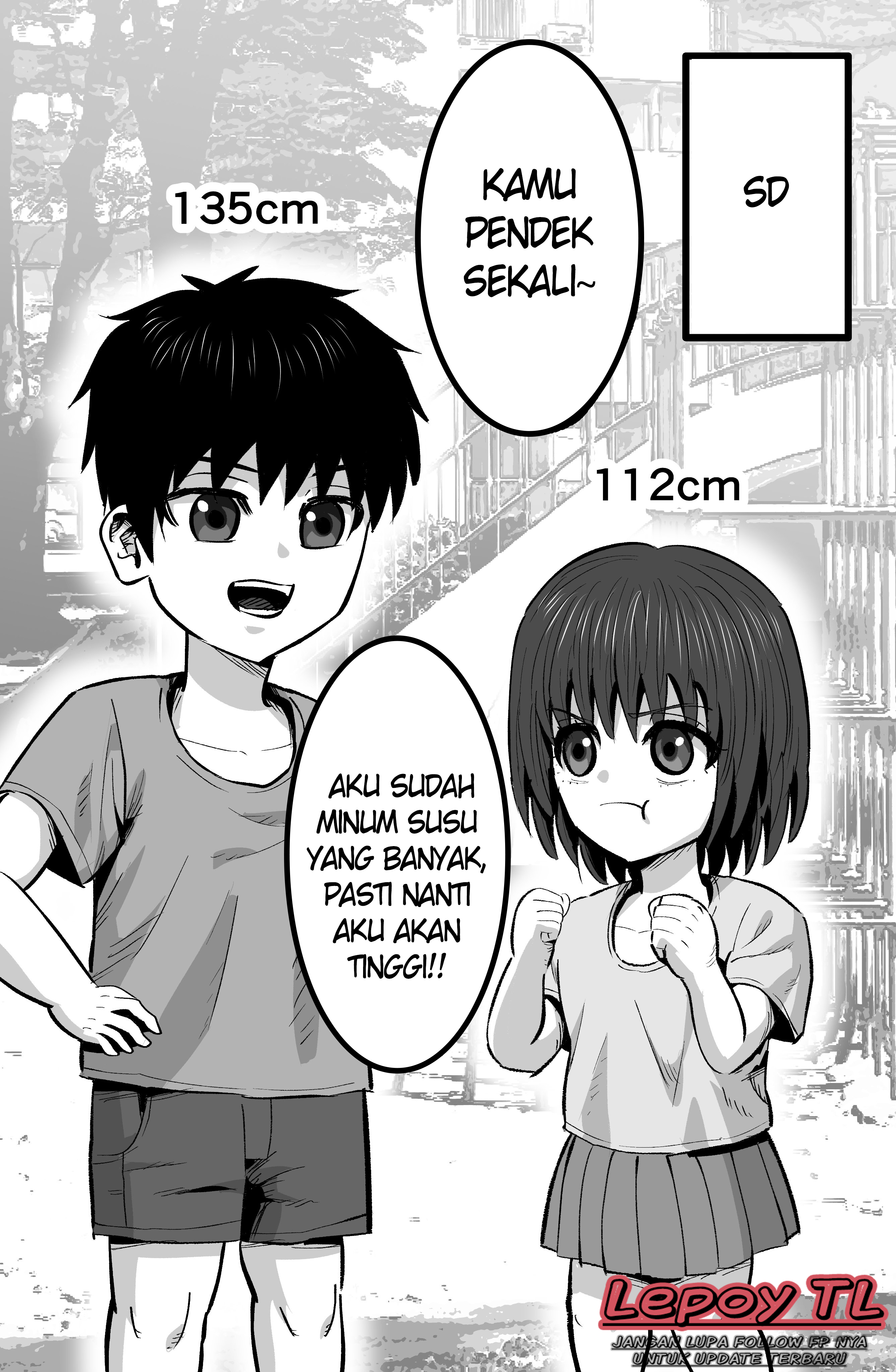Childhood Friends Competing For Height Chapter 0 - halaman 1