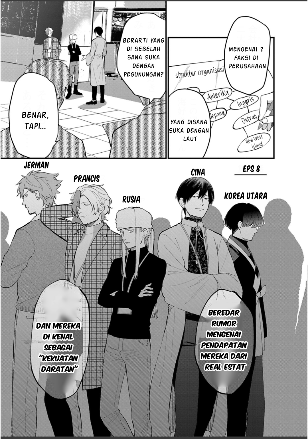 Chiseigaku Boys: Kuni ga Salaryman ni Natte Hataraku Kaisha Chapter 8 - halaman 2