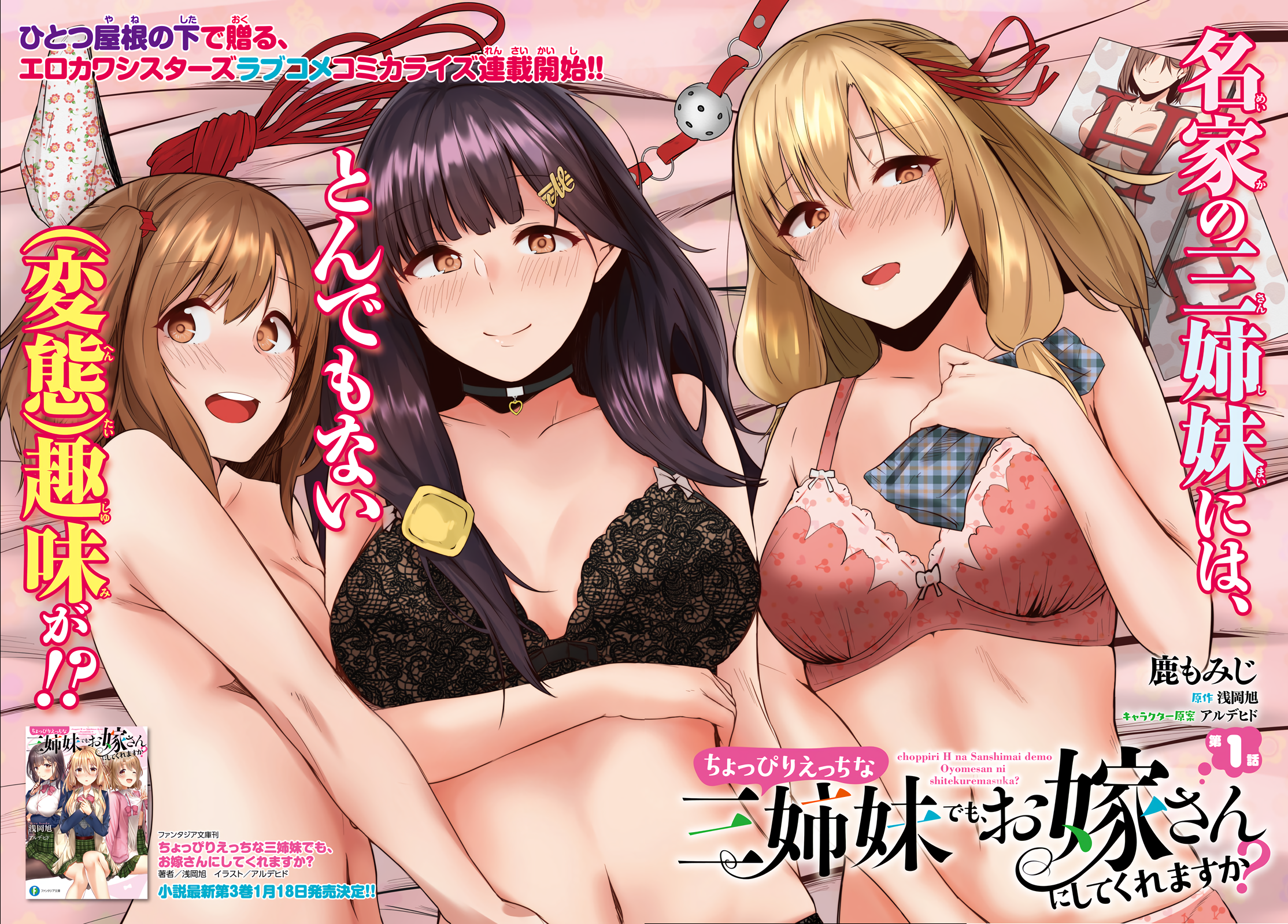 Choppiri Ecchi na Sanshimai demo, Oyomesan ni Shitekuremasu ka? Chapter 1 - halaman 3