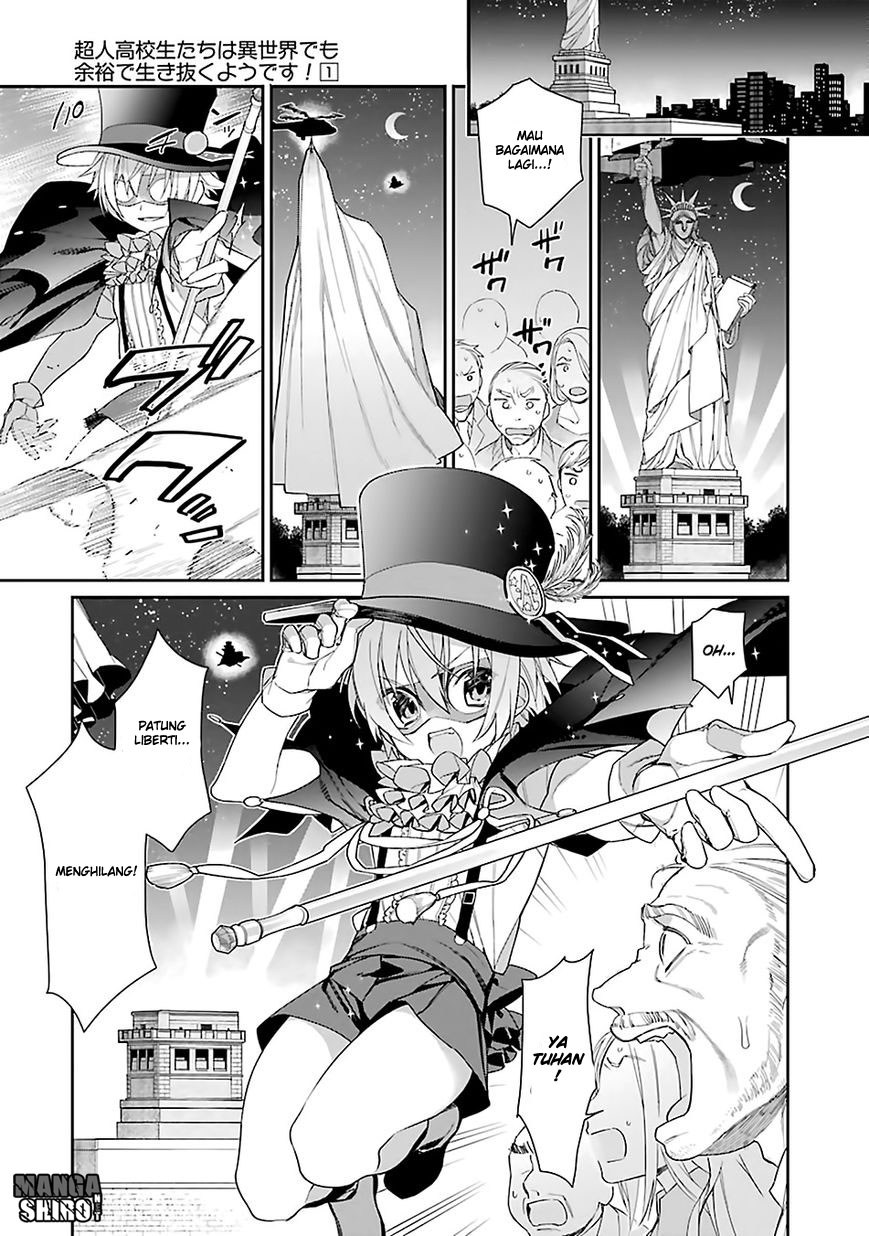 Choujin Koukousei-tachi wa Isekai demo Yoyuu de Ikinuku you desu! Chapter 1 - halaman 11